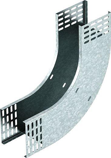 Vertikalbogen 90� steigend 110x300 Stahl bandverzinkt