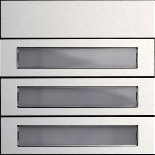 Ruftastenmodul 3f System 106 Aluminium