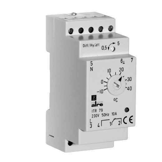 Temperaturregler f�r Normschienenmontage -10+40G