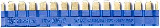 Verbindungsbr�cke, blau, f�r Serie 93/39, 16-polig