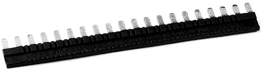 Verbindungsbr�cke, schwarz, 20-polig. 36 A-250 V, f�r Fassun