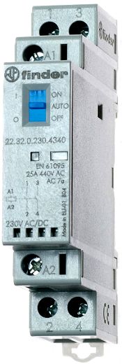 Sch�tz Reiheneinbau, 2 Schliesser 25A, Spule 24VAC/DC, On-Au