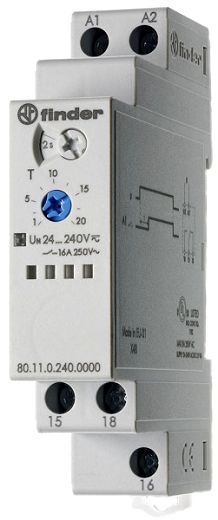 Zeitrelais, Einschaltverz�gerung, 1 W 16A, f�r 24 bis 240VAC
