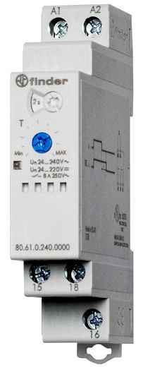 Zeitrelais, R�ckfallverz�g ohne Hilfsspannung bis 180 s, 1 W