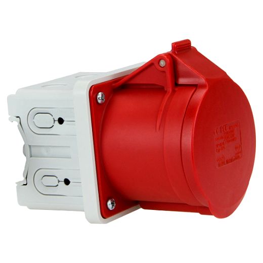 Anbaudose 16A 5p 6h f�r DIN-Schiene