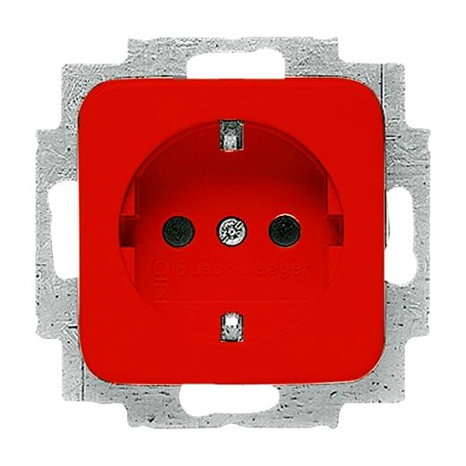 SCHUKO Steckdosen-Einsatz rot- Reflex SI