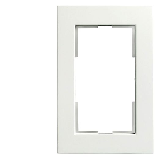 DELTA miro Kunststoff titanwei� Rahmen 2-fach f�r Doppelstec