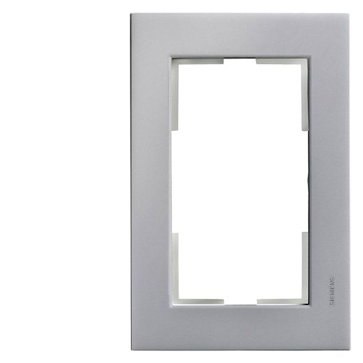 DELTA miro Kunststoff aluminiummetallic Rahmen 2-fach f�r Do