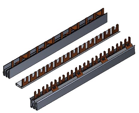 Phasenschiene 1xFI-4P/8xLS N+1(1TE)