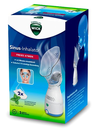 Dampfinhalator 40ml inkl. 2 Vapo Pads wei�-blau