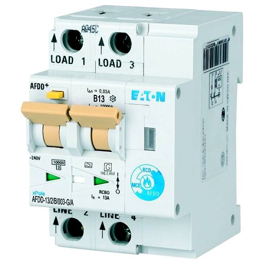 Fehlerlichtb.-Schutz. Brandschu, 2p, B, 13 A, 30 mA, Typ