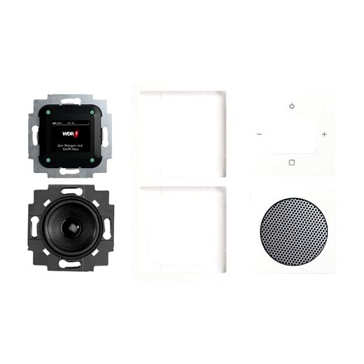 Komplettset Busch-Radio BTconnect DAB+ Radio Bluetooth studiowei� -future linear