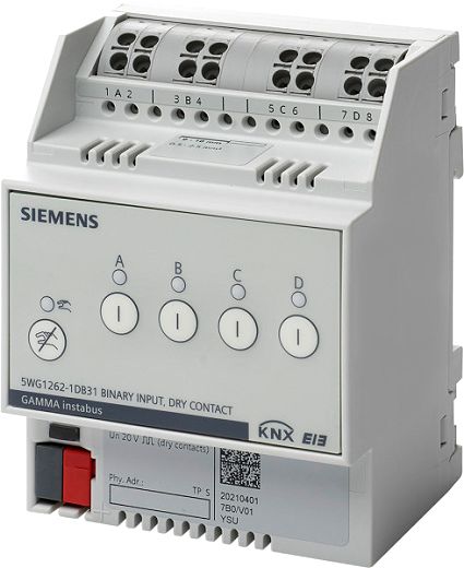 KNX Bin�reingang 4-fach mit potentialfreien Kontakten
