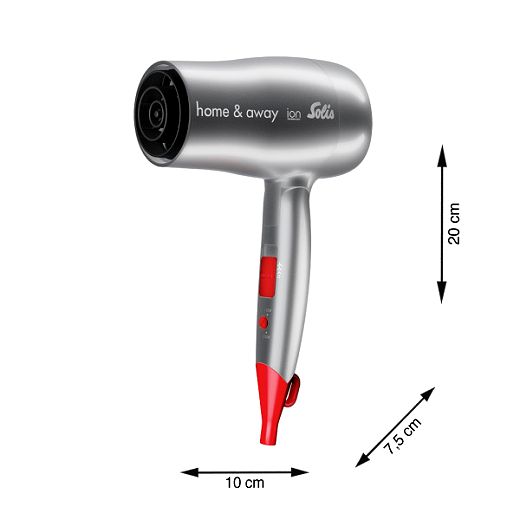 Reisehaarf�n 1800W 3Temp-/2Gebl. Ion 1.8m Baby/Care si/rt