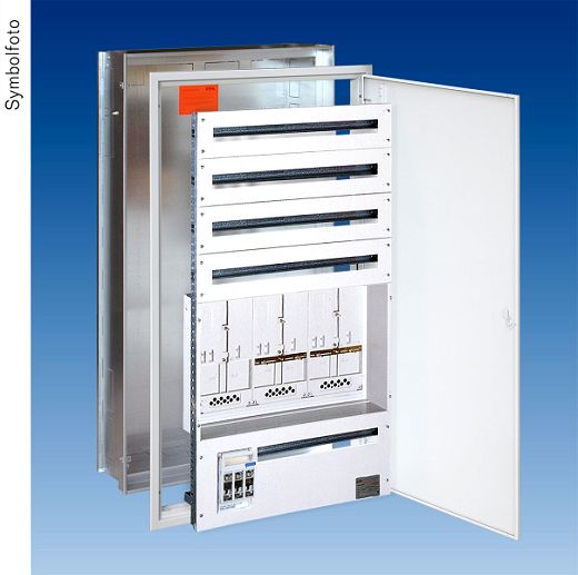 Unterputz Kompaktverteiler 3ZP, 4 NZR RAL7035 inkl. NH-Trenn