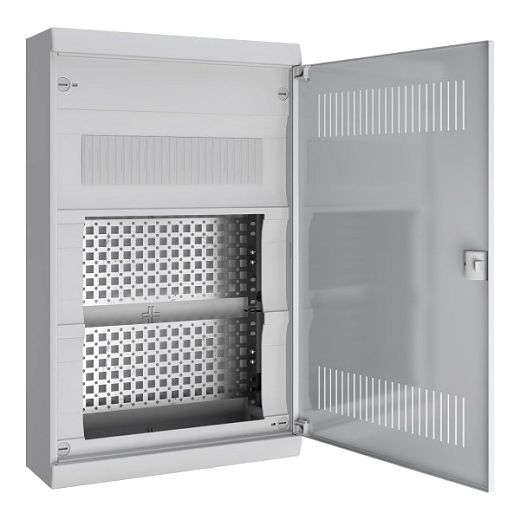 Multimedia-Kleinverteiler, Resi9 KV, Aufputz, 1x12 Module +