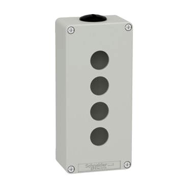 Leergeh�use XAP, Metall, grau,f�r 4x22mm, 80x175x51,5, M25