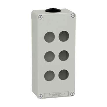 Leergeh�use XAP, Metall, grau,f�r 6x22mm, 80x175x51,5, M25