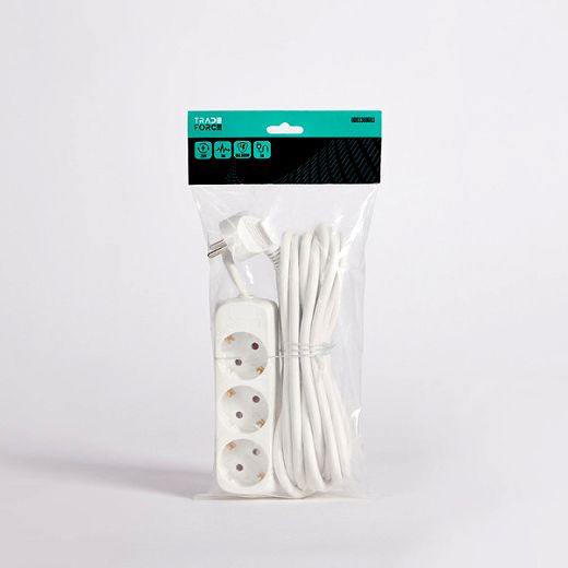 3-fach Tischverteiler Schuko 16A/250V IP20 Wei� 5m