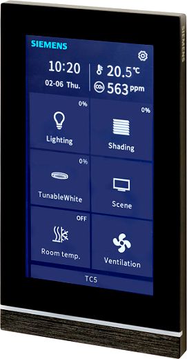 MS! KNX Touch Control TC5 Raumbedienger�t 5 Zoll schwarz