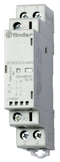 Installationssch�tz, 2 �ffnerf�r 25A/250 VAC, LED mech. Anz