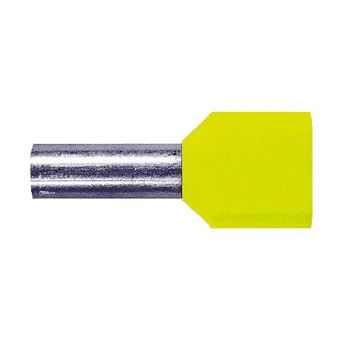 Zwill-Aderendh�lse, blau 2 x 16,0qmm - 14mm VE 100, DIN