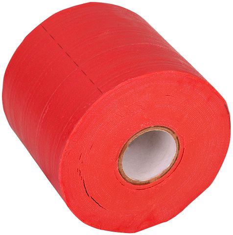 Korrosionsschutzbinde B 100mmL 10m rot, perforiert