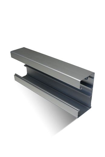 Br�stungskanal Alu Natur eloxiert Unterteil 130x69mm L=3m
