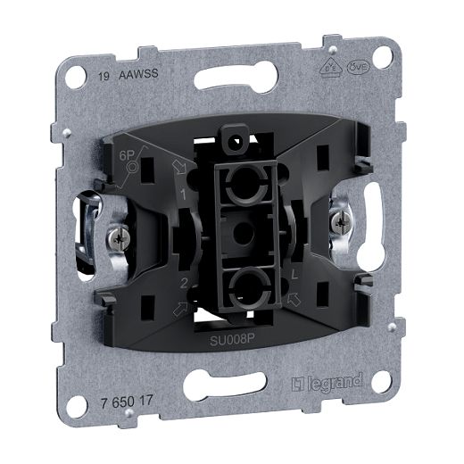 SEANO Einsatz Taster mit Wechselkontakt mit N-Klemme 10A Ste