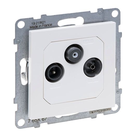 SEANO Einzeldose TV-R-SAT f�rHD-TV in der Farbausf�hrung Ul
