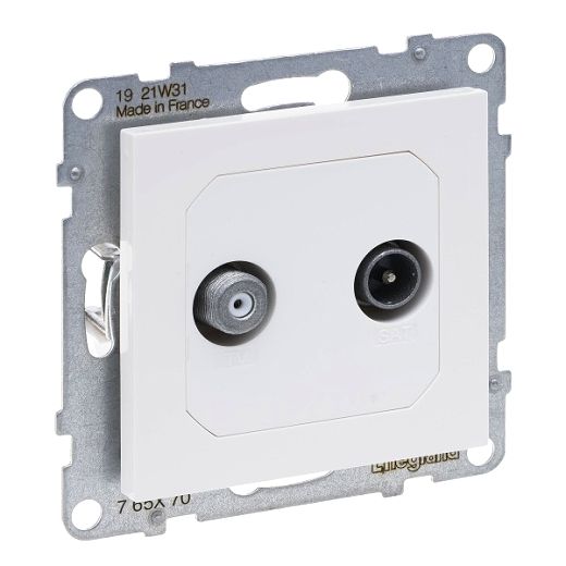 SEANO Einzeldose TV-SAT f�r 2Kabel und HD-TV in der Farbe U