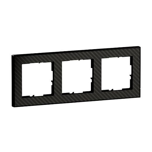 SEANO+ 3-fach Rahmen mit Echtmaterialoberfl�che in der Farba