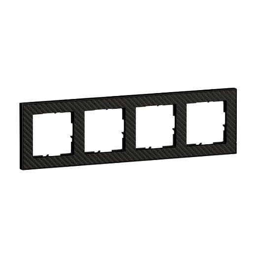 SEANO+ 4-fach Rahmen mit Echtmaterialoberfl�che in der Farba