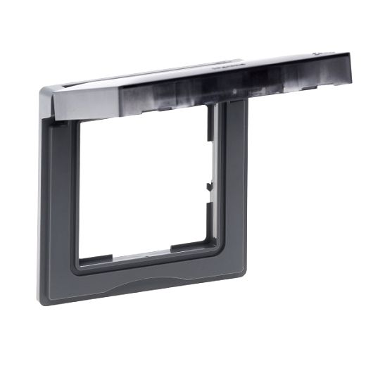 SEANO 1-fach Rahmen mit Klappdeckel IP44 in Farbausf�hrung A