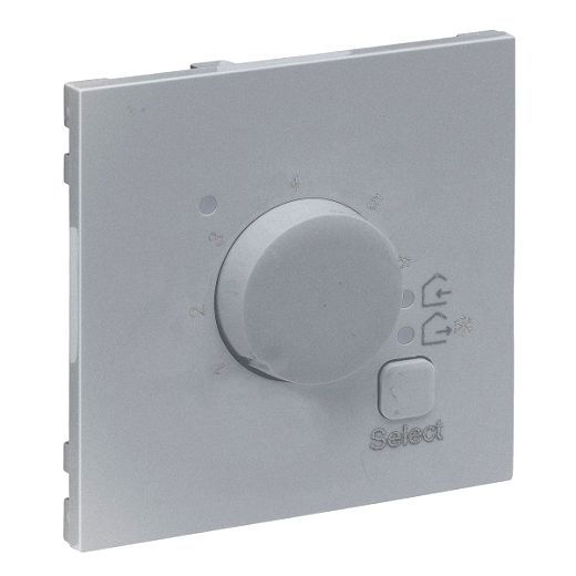 SEANO Abdeckung f�r elektronisches Raumthermostat, Farbe: Al