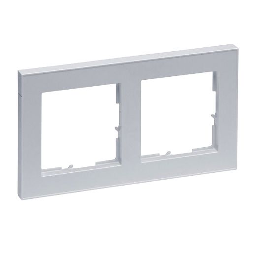 SEANO+ 2-fach Rahmen in der Farbausf�hrung Aluminium lackier