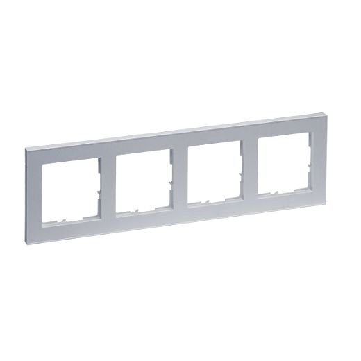 SEANO+ 4-fach Rahmen in der Farbausf�hrung Aluminium lackier