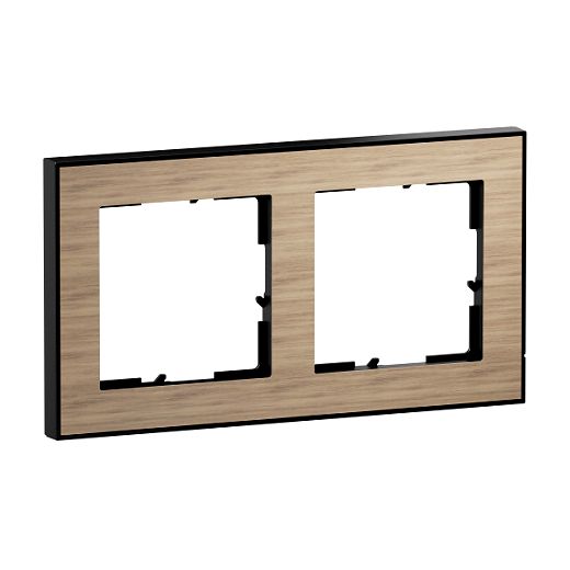 SEANO+ 2-fach Rahmen mit Echtmaterialoberfl�che, Farbausf�hr