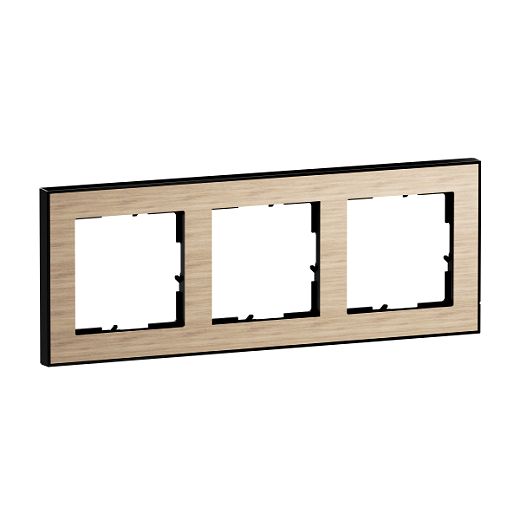 SEANO+ 3-fach Rahmen mit Echtmaterialoberfl�che, Farbausf�hr