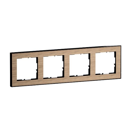 SEANO+ 4-fach Rahmen mit Echtmaterialoberfl�che, Farbausf�hr