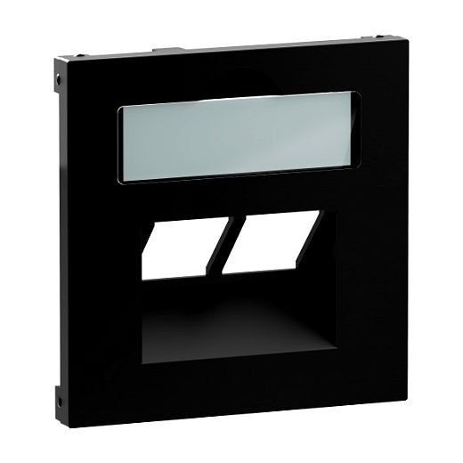 SEANO Abdeckung 2x RJ45 f�r Datendosen Fremdfabrikate, Farbe