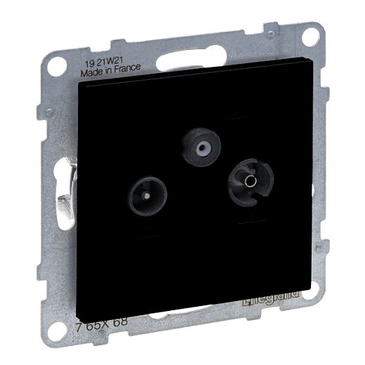 SEANO Durchgangsdose TV-R-SATf�r HD-TV in der Farbausf�hrun