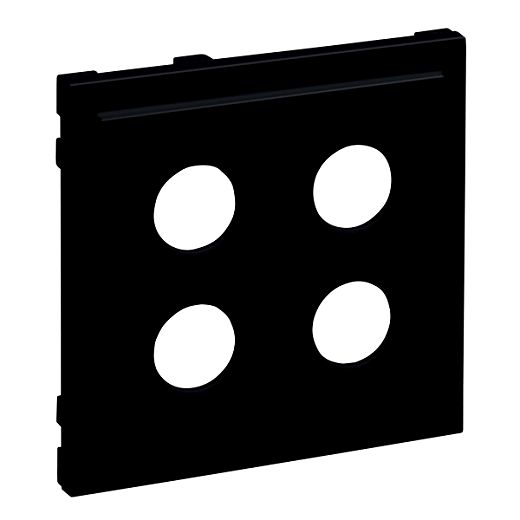 SEANO Abdeckung Lautsprecher 2-fach mit 4 mm-Buchse, Farbe: