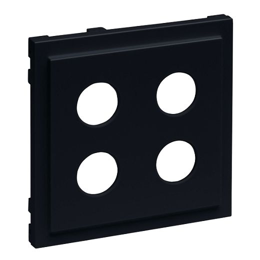 SEANO Abdeckung Lautsprecher 2-fach mit 4 mm-Buchse, Farbe:
