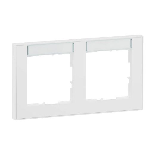 SEANO+ 2-fach Rahmen horizontal mit Beschriftungsfeld, Farba