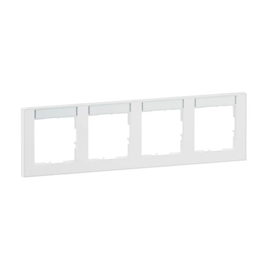 SEANO+ 4-fach Rahmen horizontal mit Beschriftungsfeld, Farba