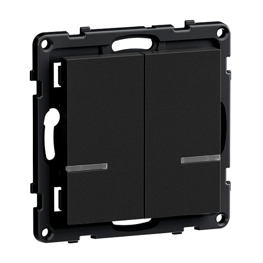 Seano with Netatmo Wandsender2-Fach Farbe: Anthrazit