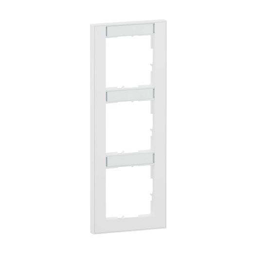 SEANO+ 3-fach Rahmen vertikalmit Beschriftungsfeld, Farbaus