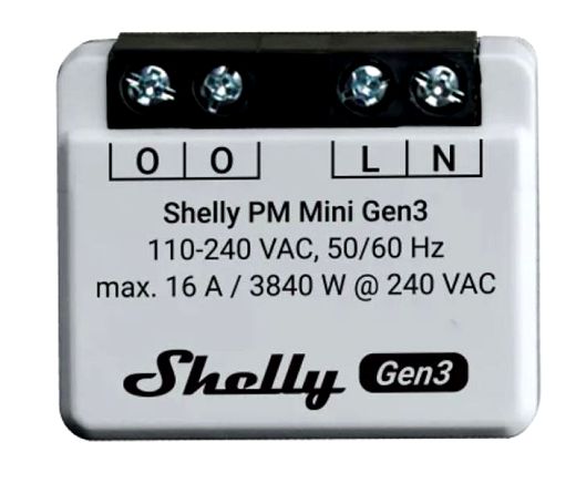 Shelly Unterputz ''Plus PM Mini Gen. 3'' WLAN BT
