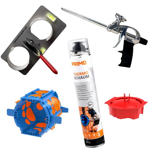 Thermodosen-Set THDS-70-S4, Unterputz Ger�tedose-Verbindungs